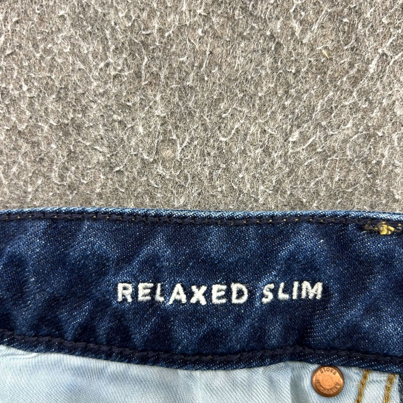 American Eagle Outfitters American Eagle Jeans Mens 29x30 Blue Slim Denim Aiflex Plus Relaxed Straight 5-Pocket Logo Size US 29 - 4 Thumbnail