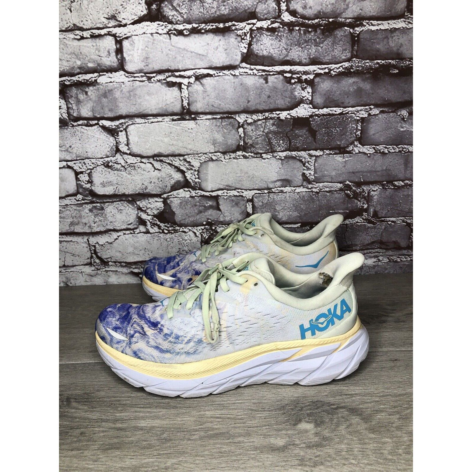 Hoka Hoka One One Clifton 8 Together Multi Color Fabric Lace Runn Size US 7.5 / EU 40-41 - 10 Thumbnail