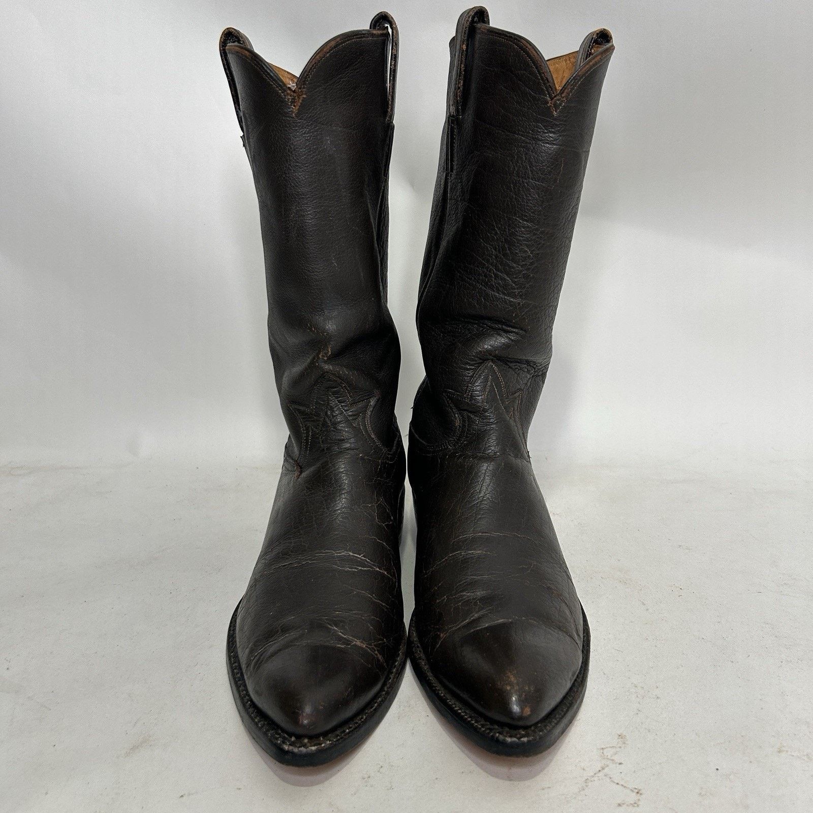 Tony Lama Tony Lama Gold Label Water Buffalo Cowboy Boots “Espresso” Size US 10.5 / EU 43-44 - 2 Thumbnail