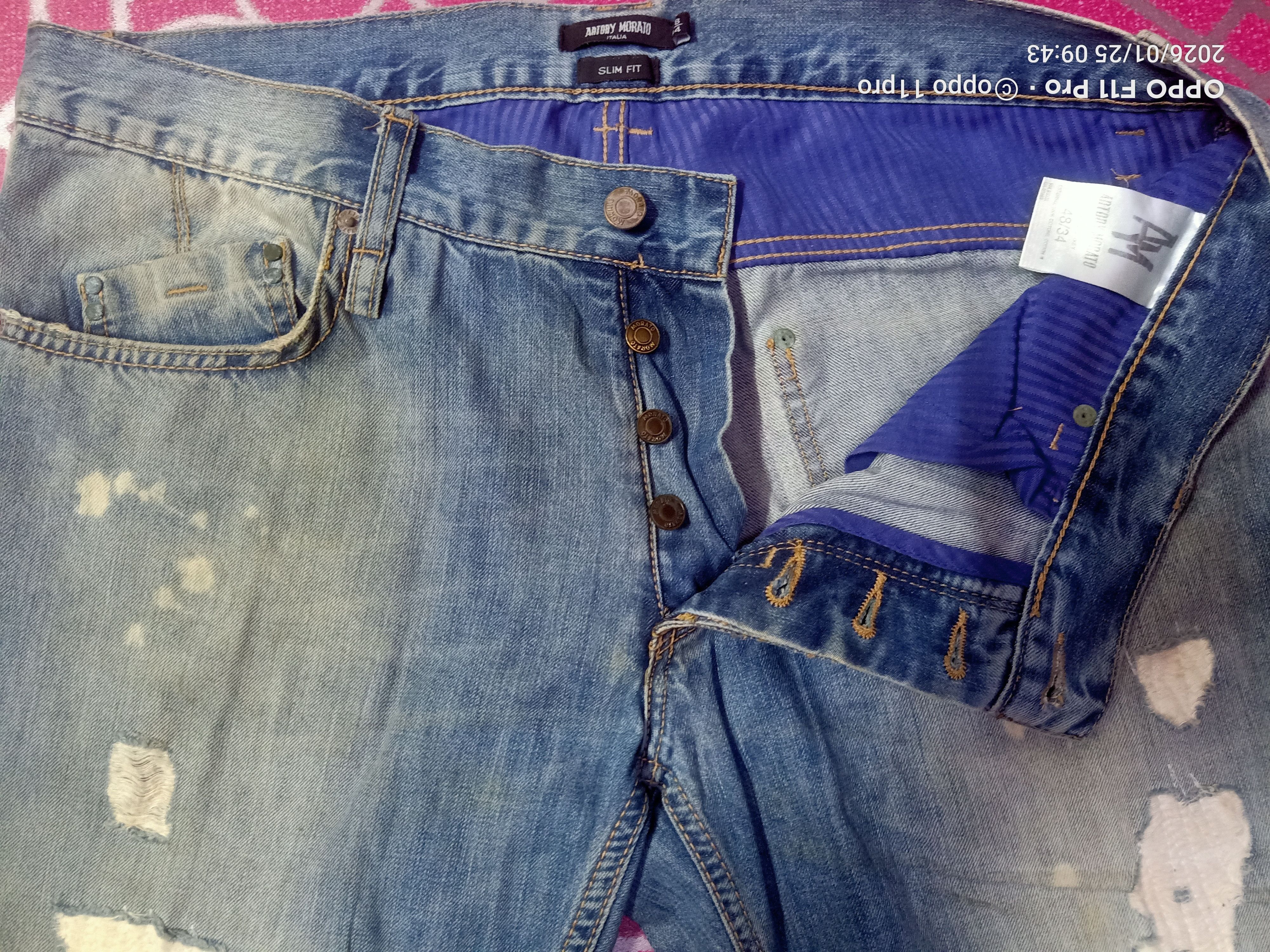 Antony Morato Antony Morato Distressdenim SlimFit Men Size US 38 / EU 54 - 14 Thumbnail