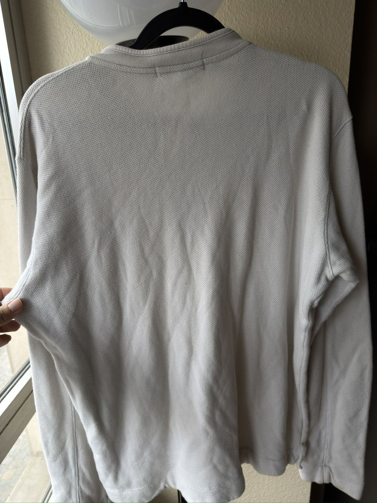 Stone Island Stone island white sweater long sleeve no path Size US L / EU 52-54 / 3 - 8 Thumbnail