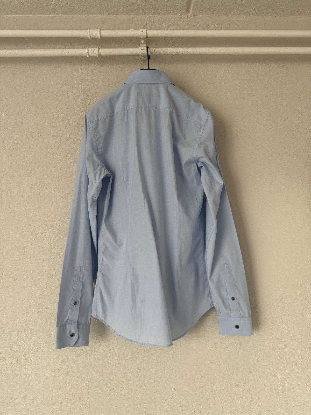 Gucci Light Blue Skinny Shirt with Pocket Size US M / EU 48-50 / 2 - 8 Thumbnail