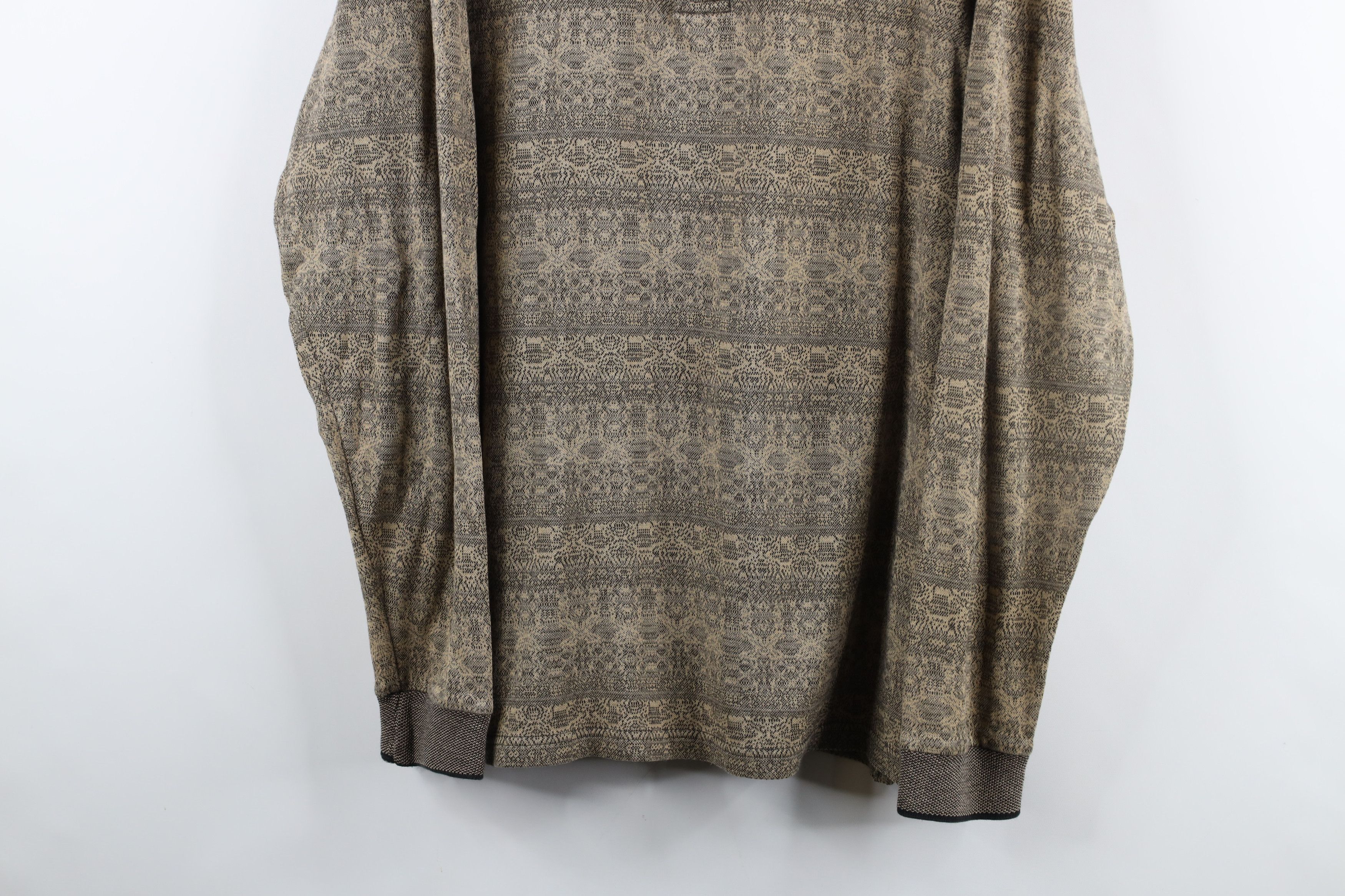 Vintage Vintage 90s Streetwear Fair Isle Long Sleeve Golf Polo USA Size US L / EU 52-54 / 3 - 3 Thumbnail