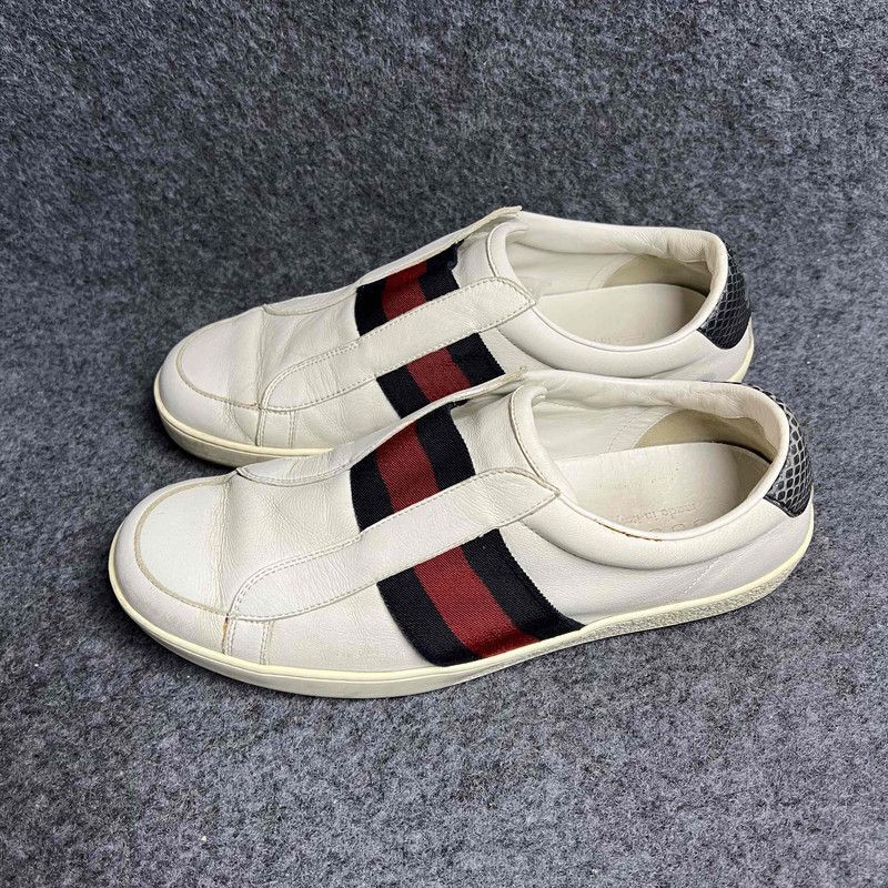 Gucci Gucci Fashion Sneakers in White Leather Size US 8 / EU 41 - 1 Thumbnail