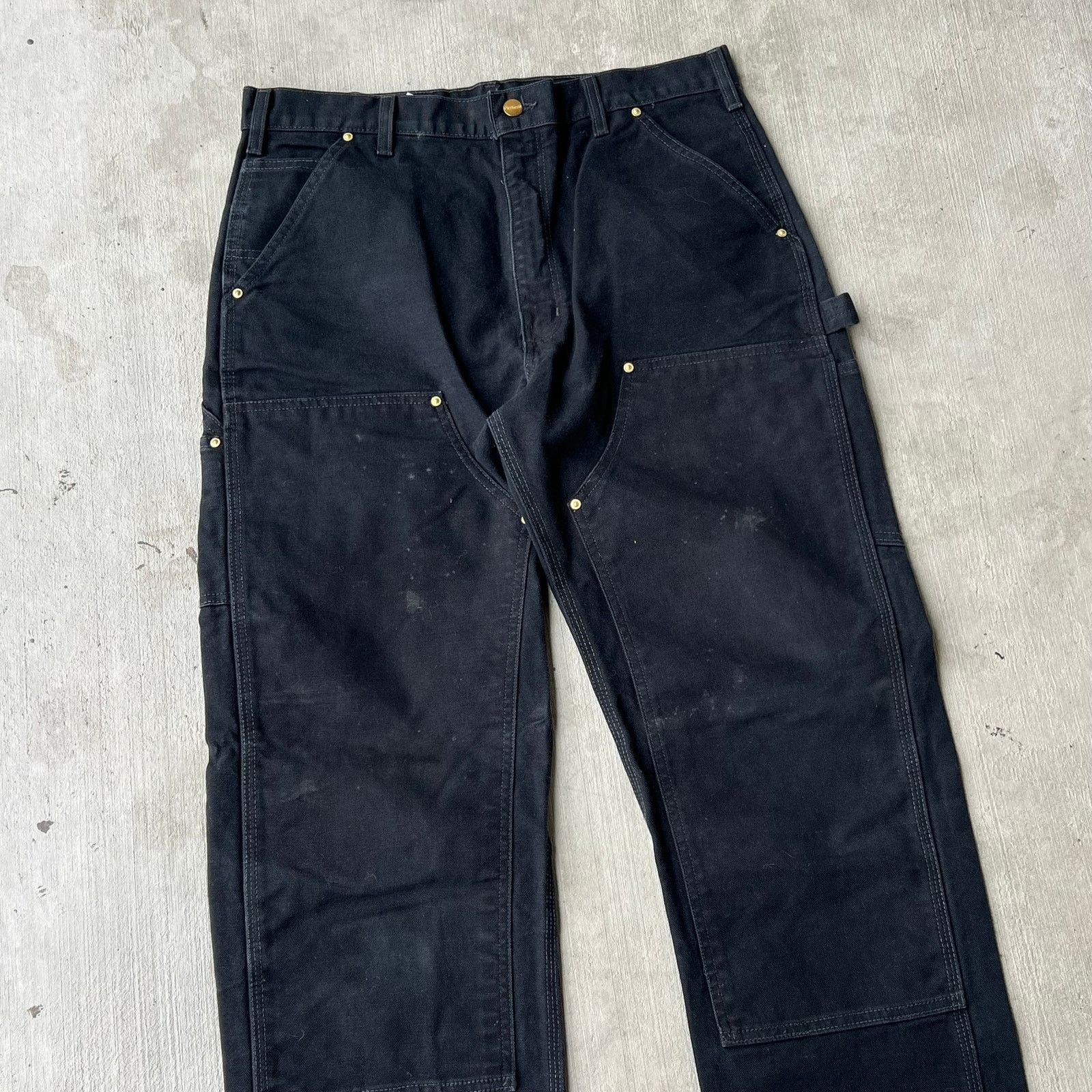 Carhartt × Vintage Carhartt black double knee work wear carpenter pants Size US 34 / EU 50 - 2 Thumbnail