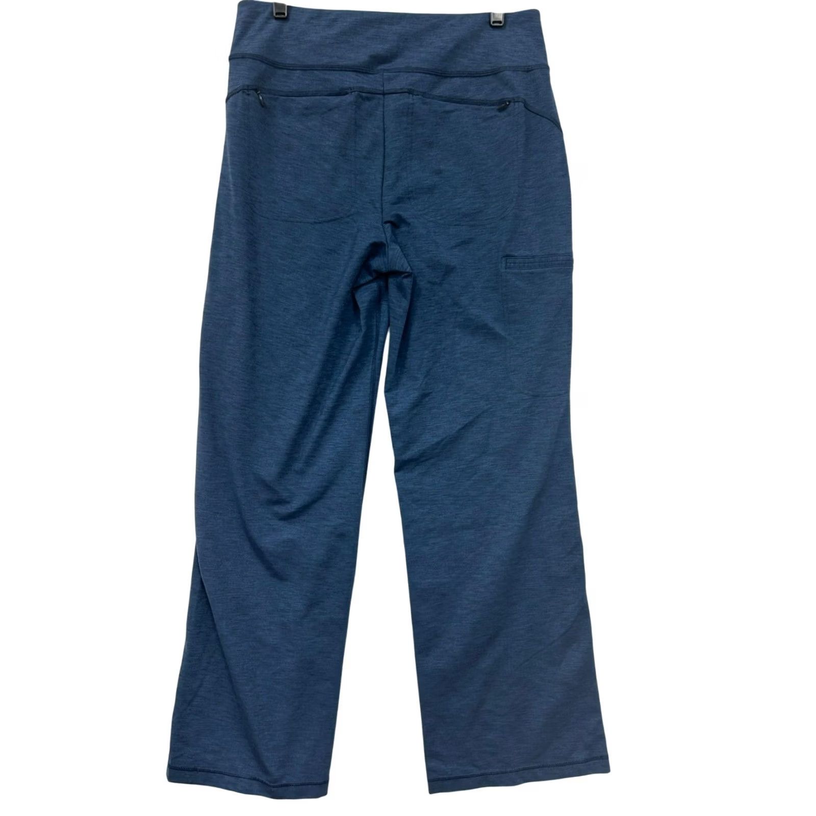 Duluth Trading Company Duluth Trading Womens Pants Knit Stretch M Blue Ankle Nylon Polyester 6598 Size 32" / US 10 / IT 46 - 2 Thumbnail