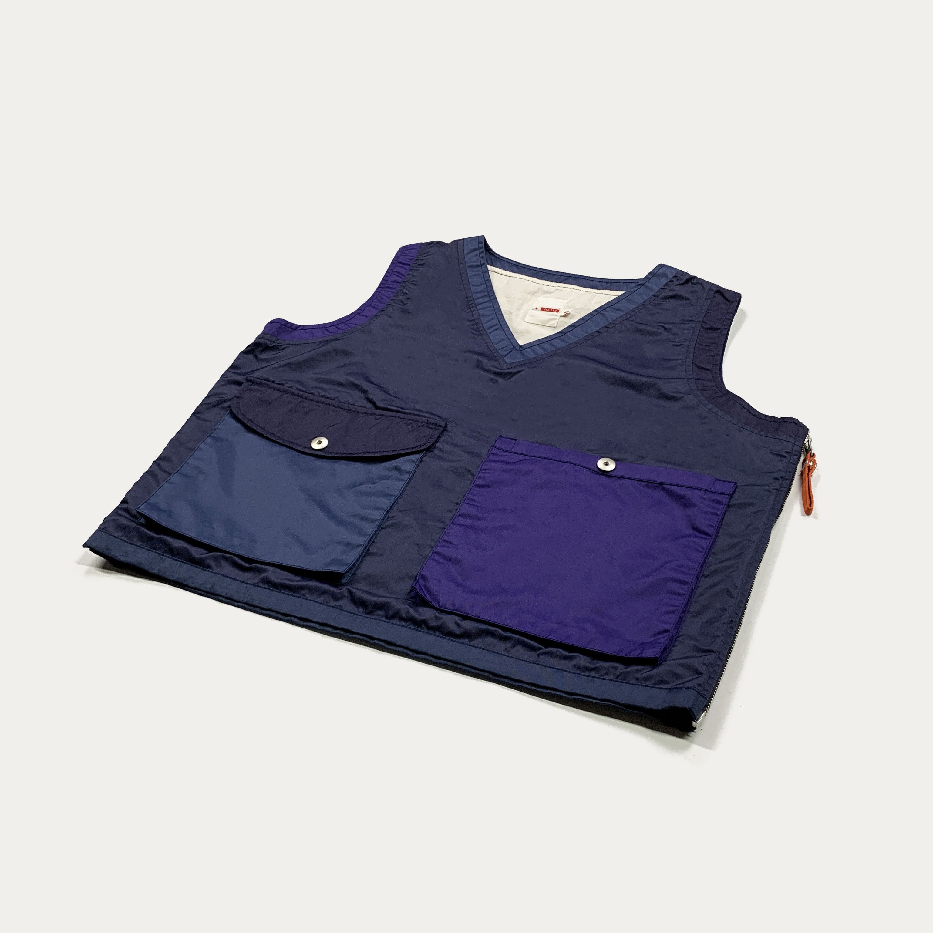 Beams Plus × Engineered Garments Dip Ltd Mixed Pullover Vest (Navy) Size US M / EU 48-50 / 2 - 3 Thumbnail
