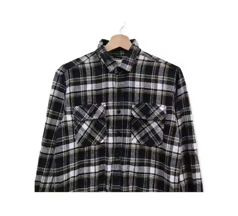 Flannel × Vintage Vintage Work Commontage Plaid Tartan Flannel Shirt 👕 Size ONE SIZE - 2 Thumbnail