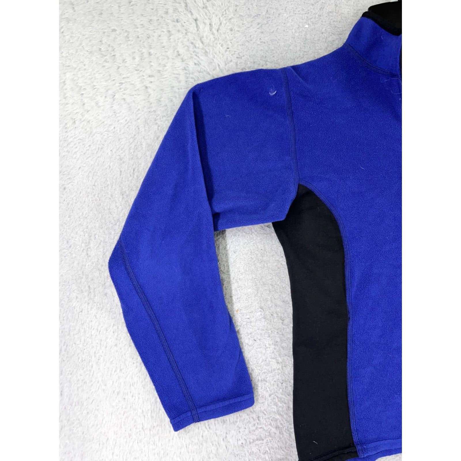 The North Face VINTAGE The North Face Sweater Women M Blue 100% Polyester Fleece Mock Neck Size M / US 6-8 / IT 42-44 - 5 Thumbnail