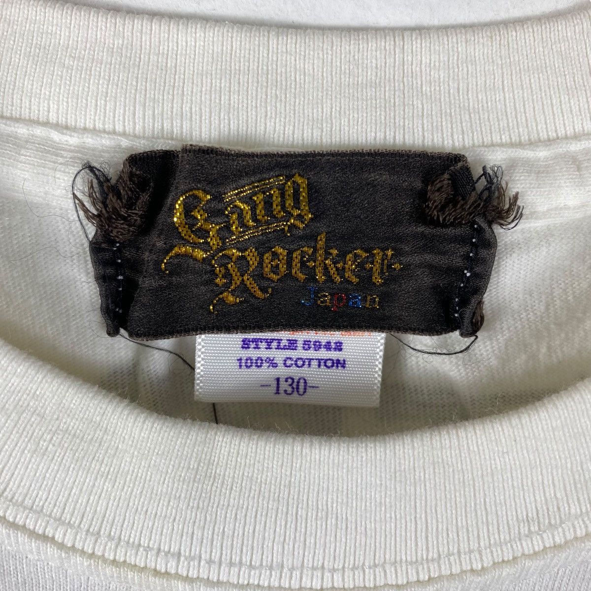 Japanese Brand Vintage GANG ROCKER Center Japan Market Graphic Tee Shirt Size US XS / EU 42 / 0 - 6 Thumbnail
