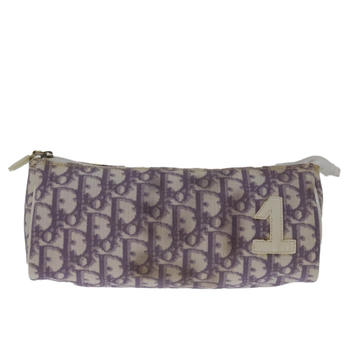 Dior Trotter Purple Canvas Clutch Bag (Pre-Owned) Size ONE SIZE - 1 Thumbnail