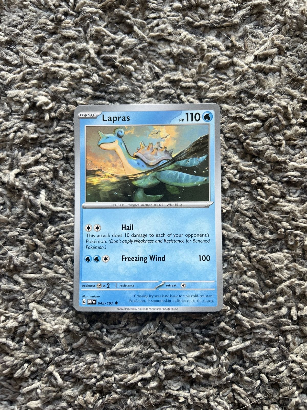 Hypebeast × Nintendo × Pokemon 2023 Pokémon Lapras Basic Card Size ONE SIZE - 1 Thumbnail