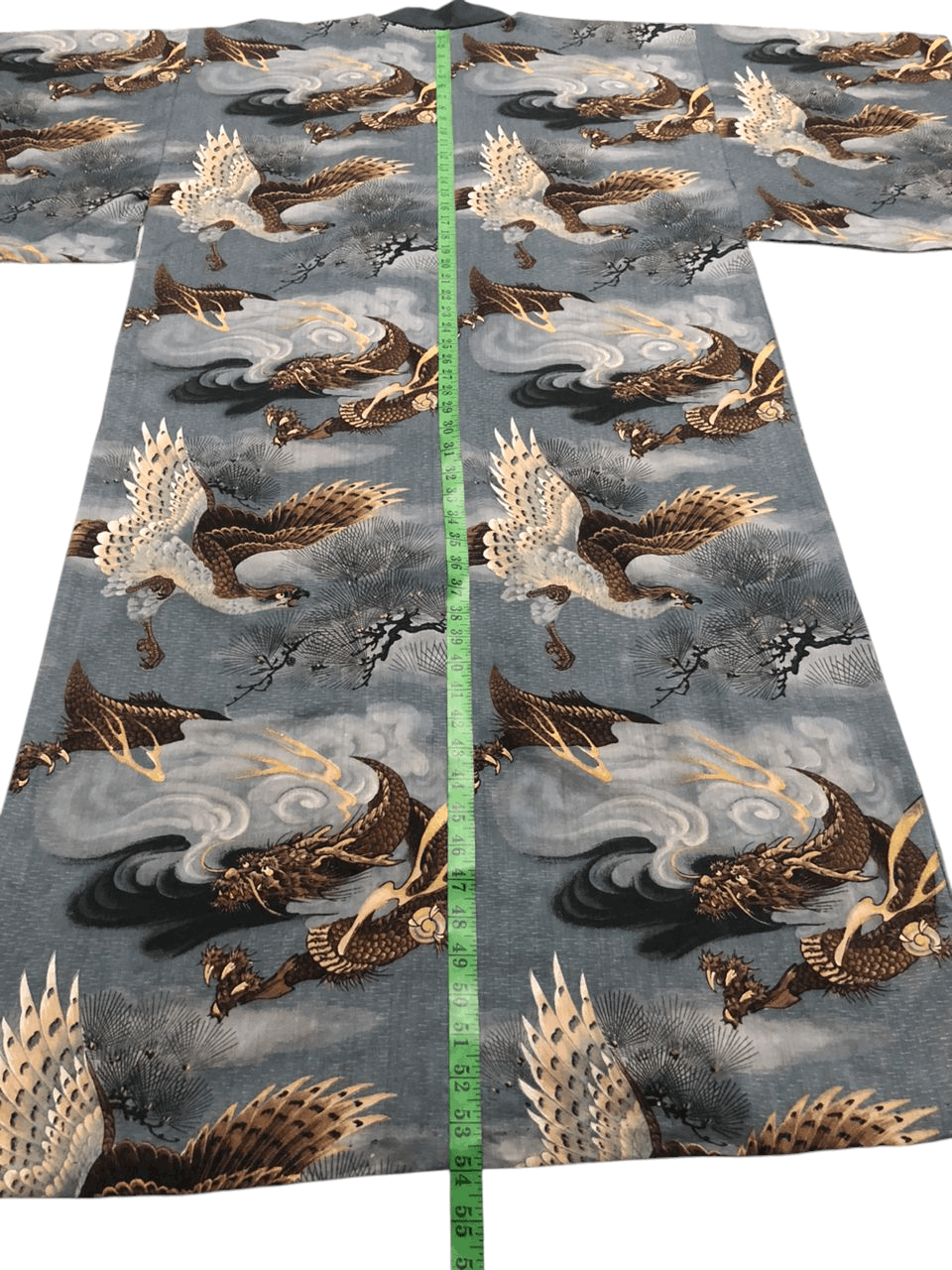 Japanese Brand Vintage Long Kimono Cardigan Dragon Fight With Bird Size US M / EU 48-50 / 2 - 13 Thumbnail