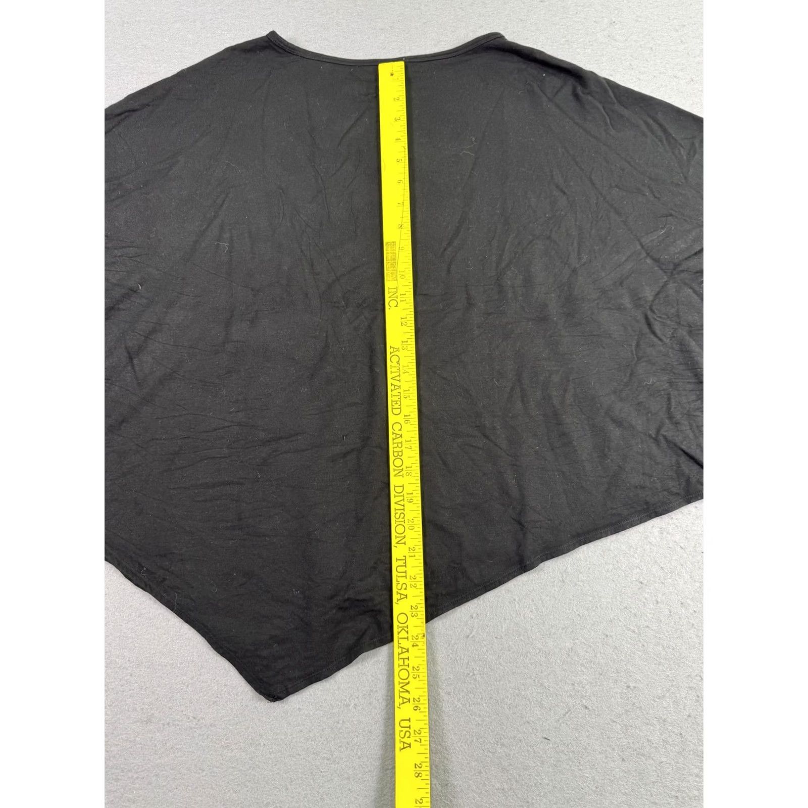Helmut Lang HELMUT LANG Shirt Womens S Black Dolman Oversized Top Asymmetrical Hem Size S / US 4 / IT 40 - 7 Thumbnail