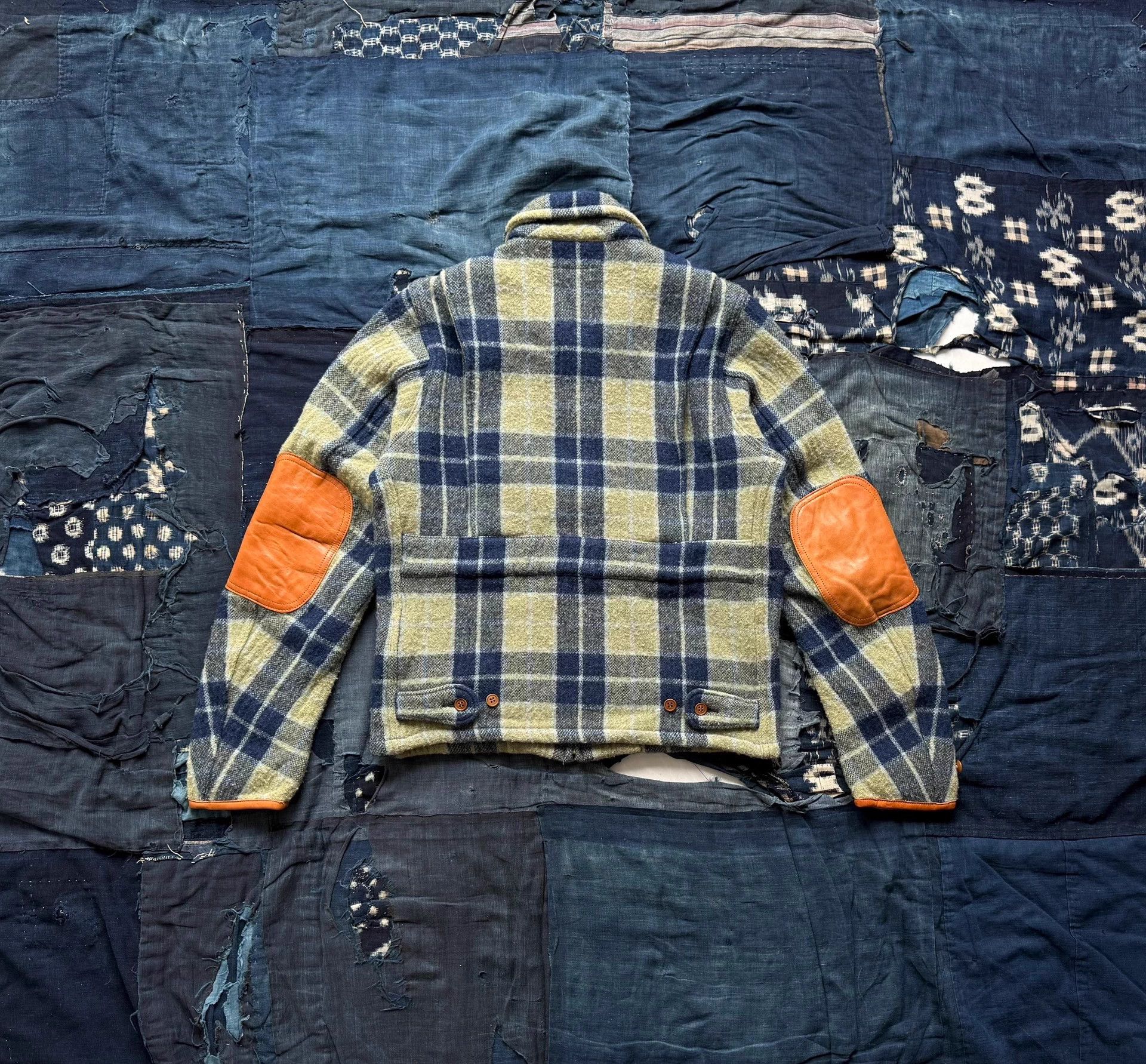 Visvim VISVIM 14AW JKT Plaid Leather Panel Wool Jacket Size US S / EU 44-46 / 1 - 3 Thumbnail