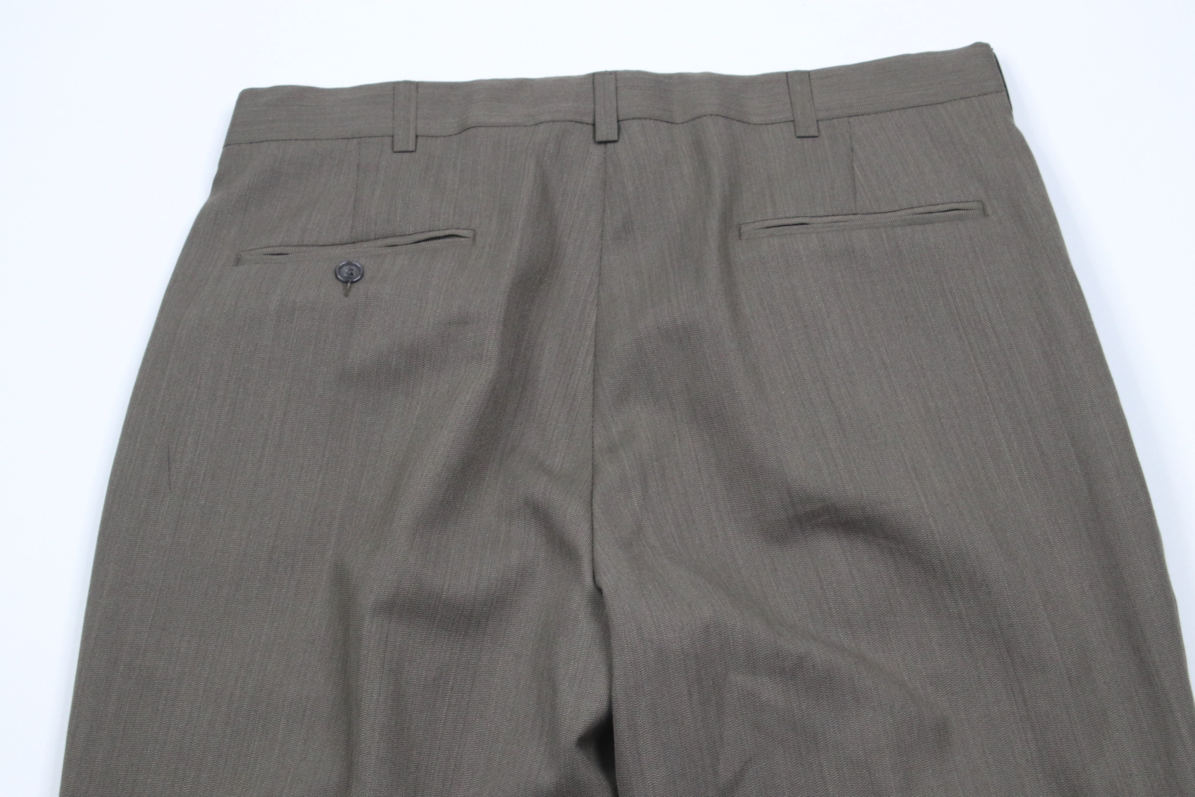 Vintage Vintage 90s Streetwear Wool Blend Wide Leg Chino Pants Brown Size US 34 / EU 50 - 11 Thumbnail