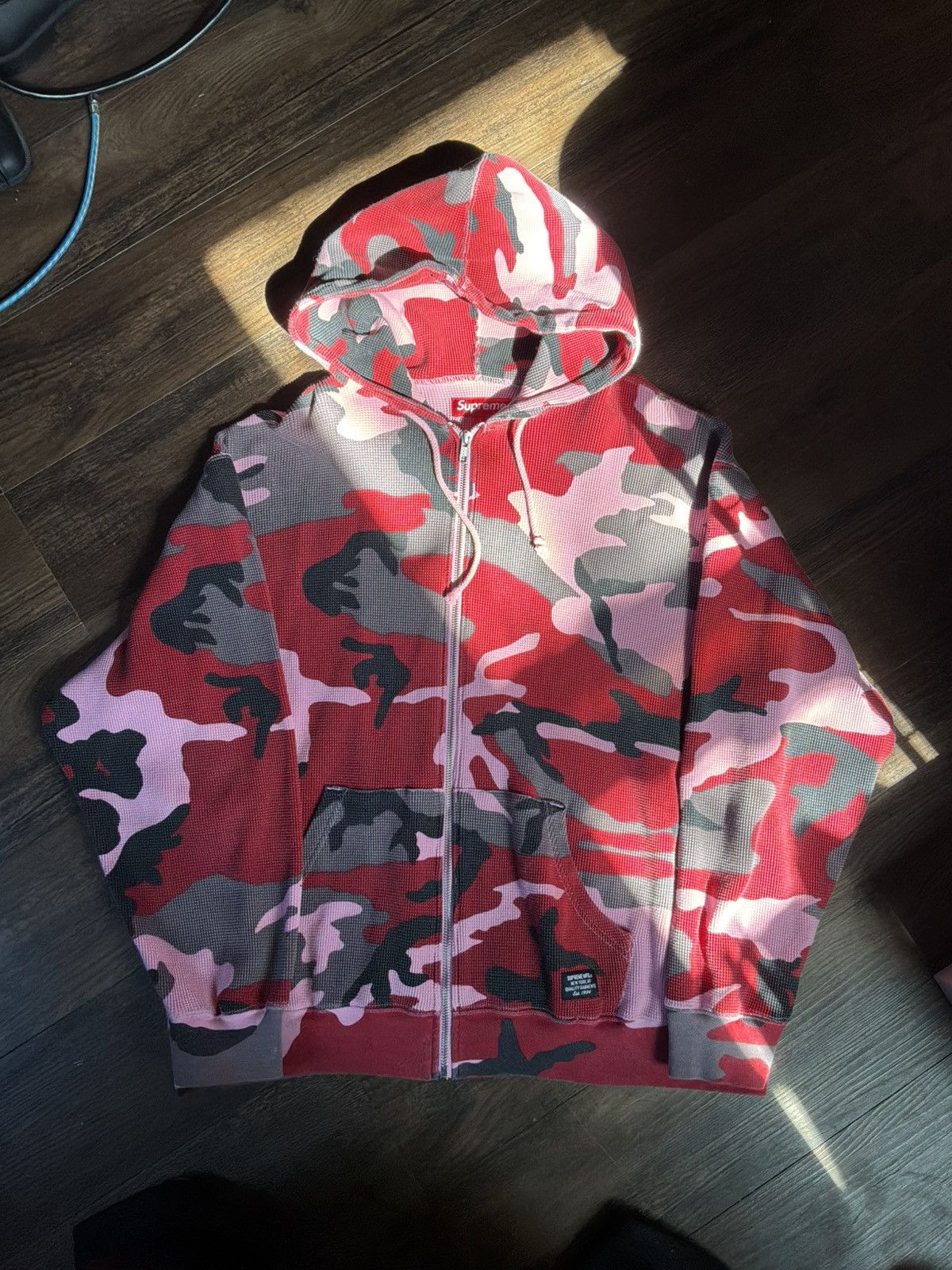 Supreme Supreme Hooded Zip Up Thermal Leopard Size Medium | Grailed