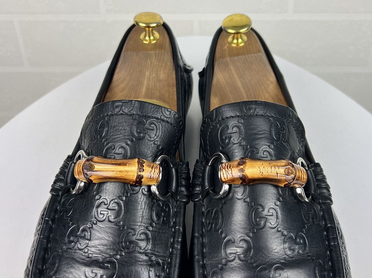 Gucci GUCCI Loafers Leather Shoes HORSEBIT Bamboo GG Monogram Logo Size US 8 / EU 41 - 7 Thumbnail