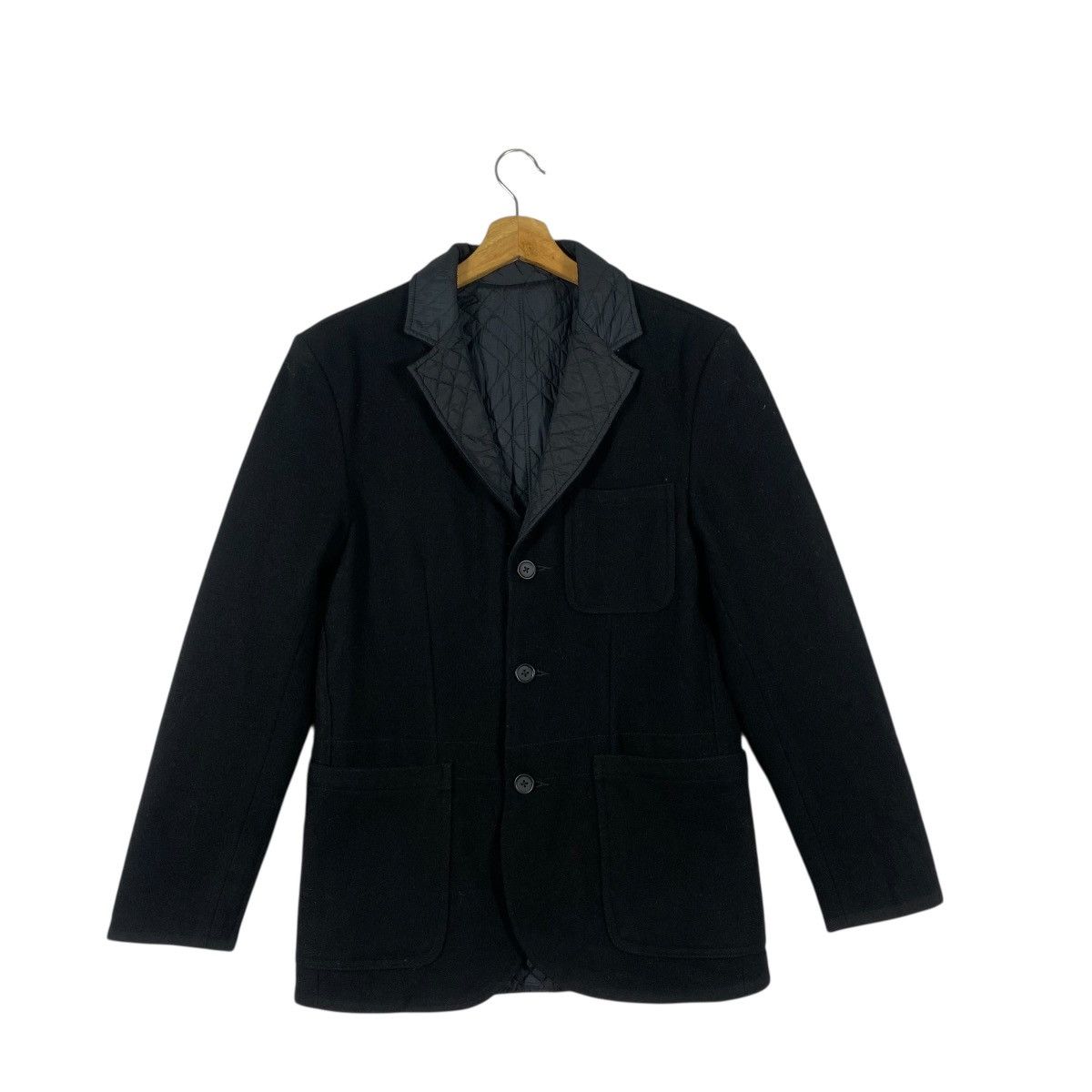 Levi's Levis Reversible Black Wool Blazer Quilted Jacket S Size Size US S / EU 44-46 / 1 - 1 Thumbnail