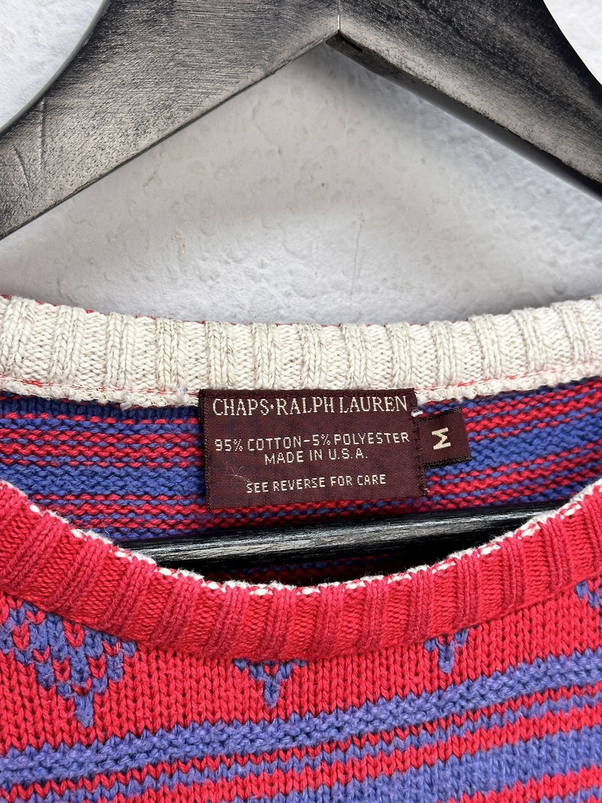 Chaps Ralph Lauren Ralph Lauren vintage knit sweater fair isle 90s preppy style Size US M / EU 48-50 / 2 - 7 Thumbnail