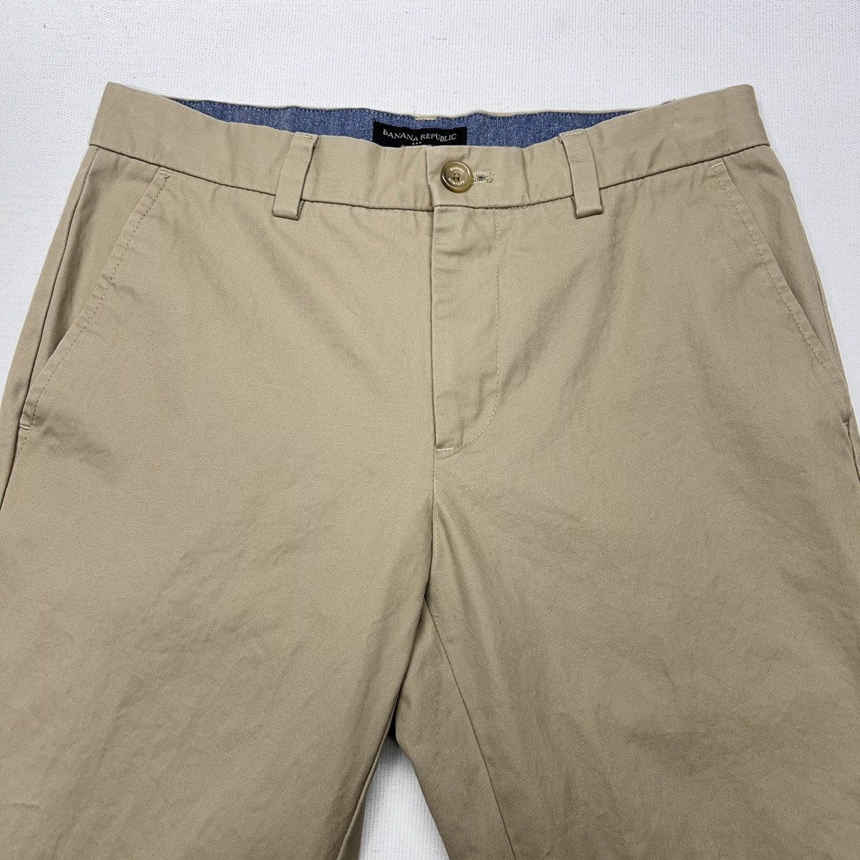 Banana Republic Banana Republic Chino Pants Khaki Aiden Slim Casual Beige Size US 29 - 4 Thumbnail