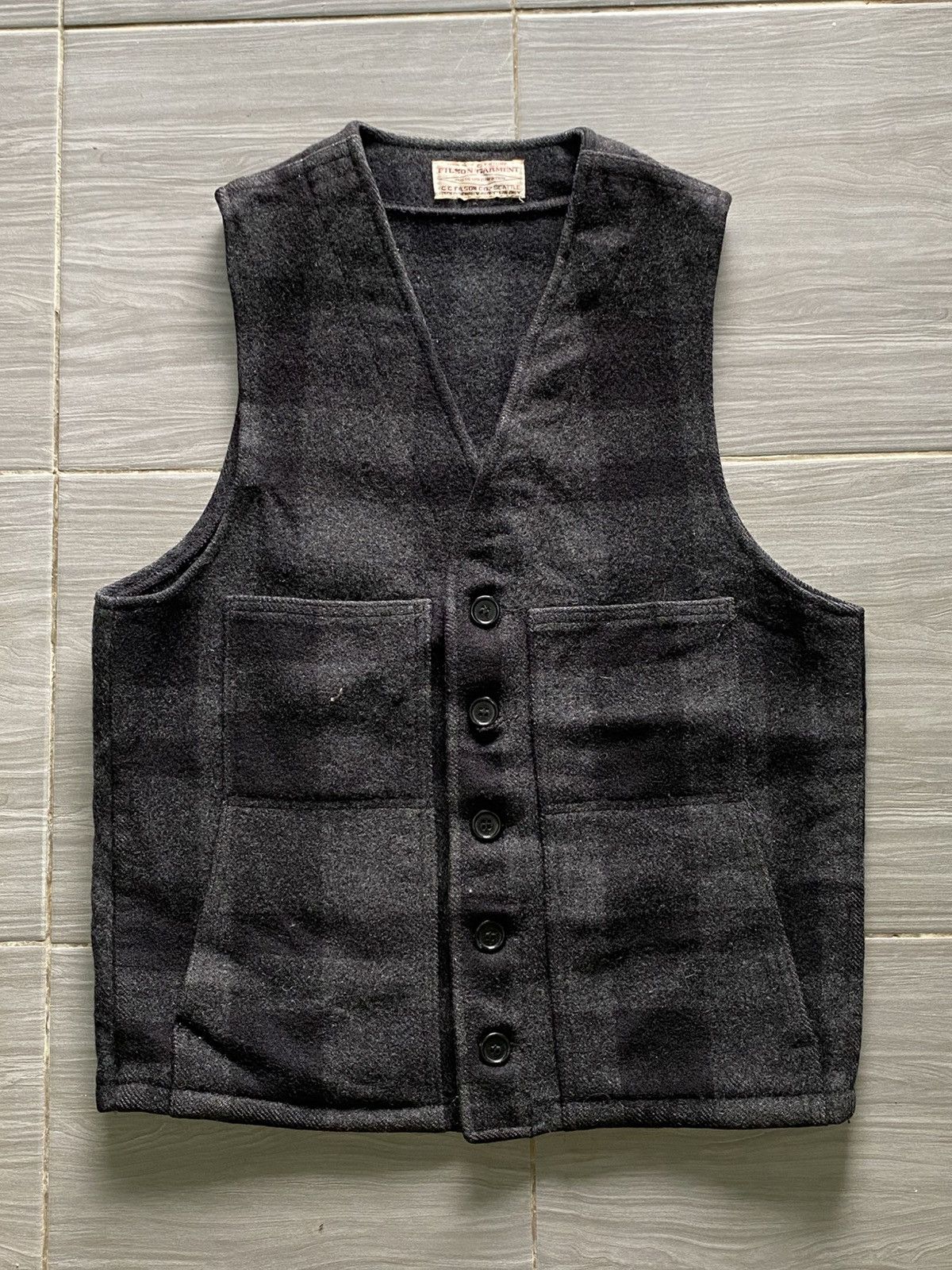 Filson Vtg Filson Garment Wool Vest Jacket Mackinaw Style Size US M / EU 48-50 / 2 - 8 Thumbnail