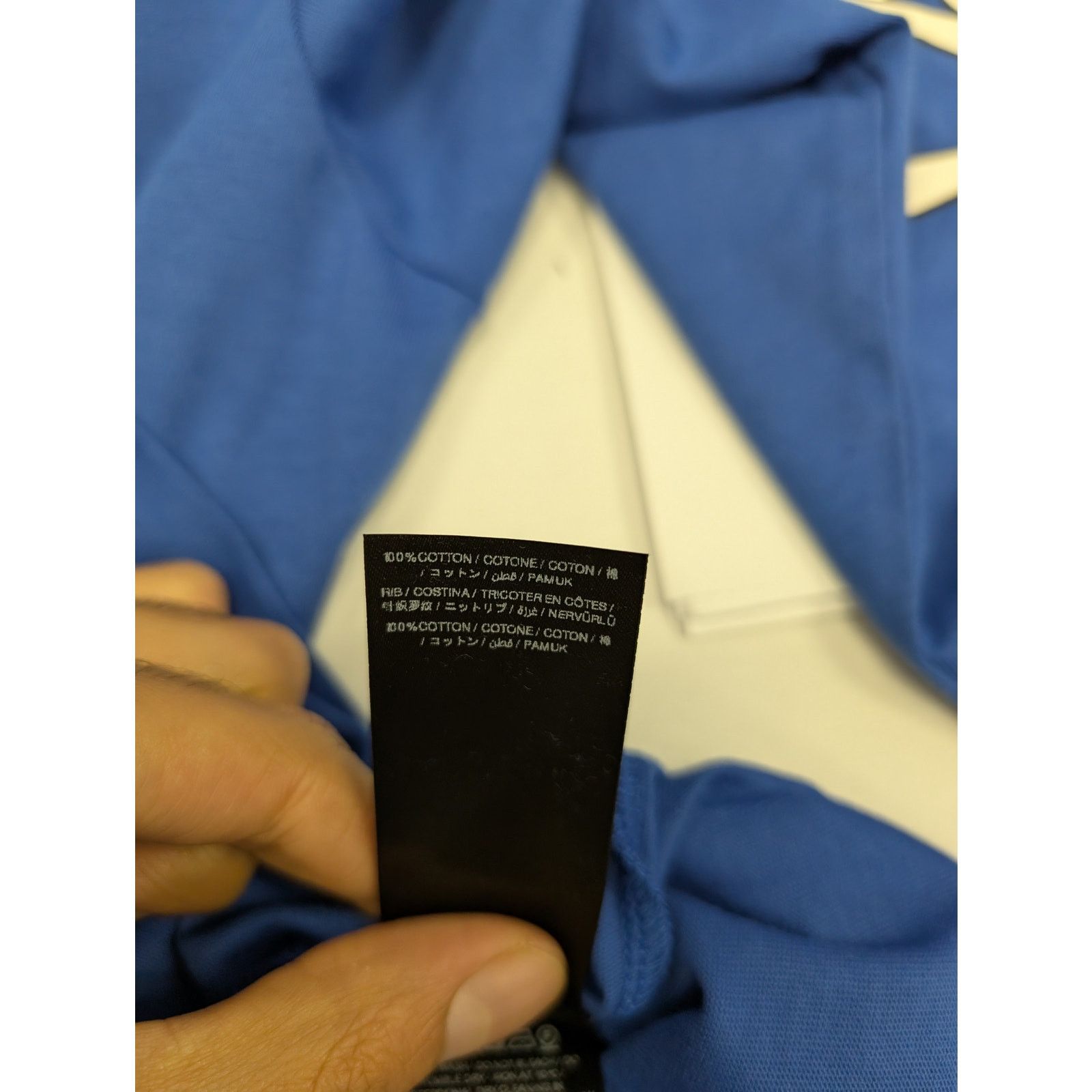 Amiri o1rshd1 Bones Stacked Long Sleeve Tee T-Shirt in Blue Size US M / EU 48-50 / 2 - 14 Thumbnail