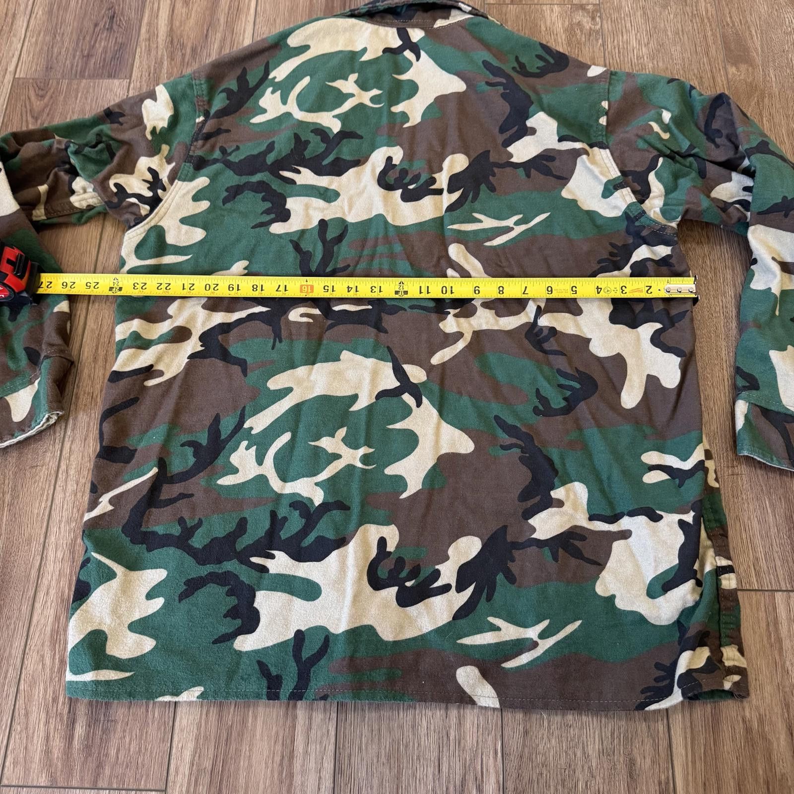 Cabelas Vintage 80s Cabela’s Camo Chamois Flannel Zip Up Hunting Size US L / EU 52-54 / 3 - 6 Thumbnail