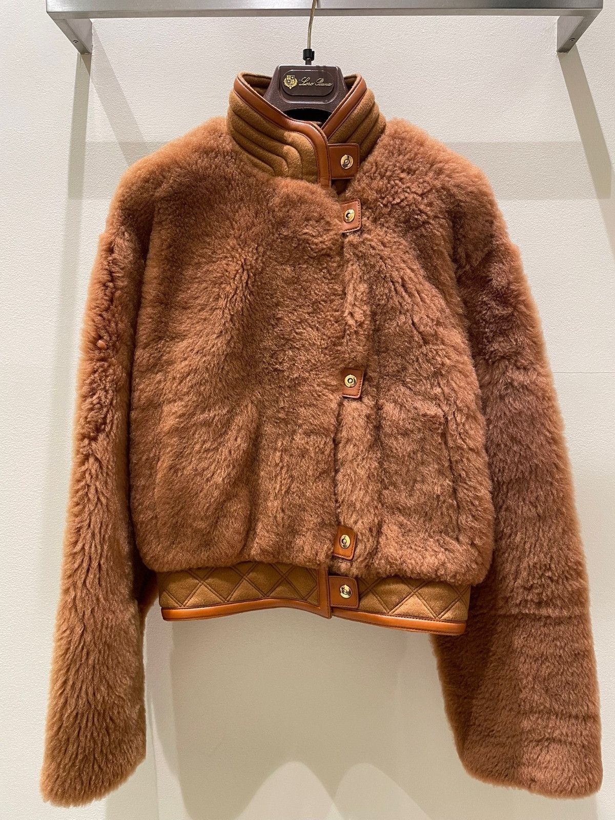Loro Piana o1srvl11e0125 FAM8545 Jesper Shearling Jacket in Brown Size XS / US 0-2 / IT 36-38 - 1 Thumbnail