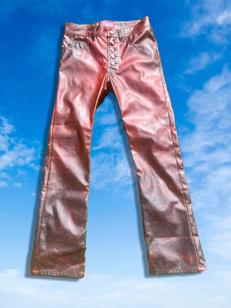 Diesel Diesel P-Revol 0LHAM Pants Coated Pleather New 44EU-28US Size US 28 / EU 44 - 1 Thumbnail