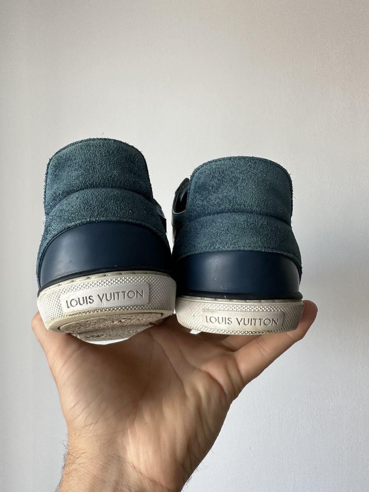Louis Vuitton Louis Vuitton Damier Aventure Zip-up sneakers blue Size US 7 / EU 40 - 7 Thumbnail