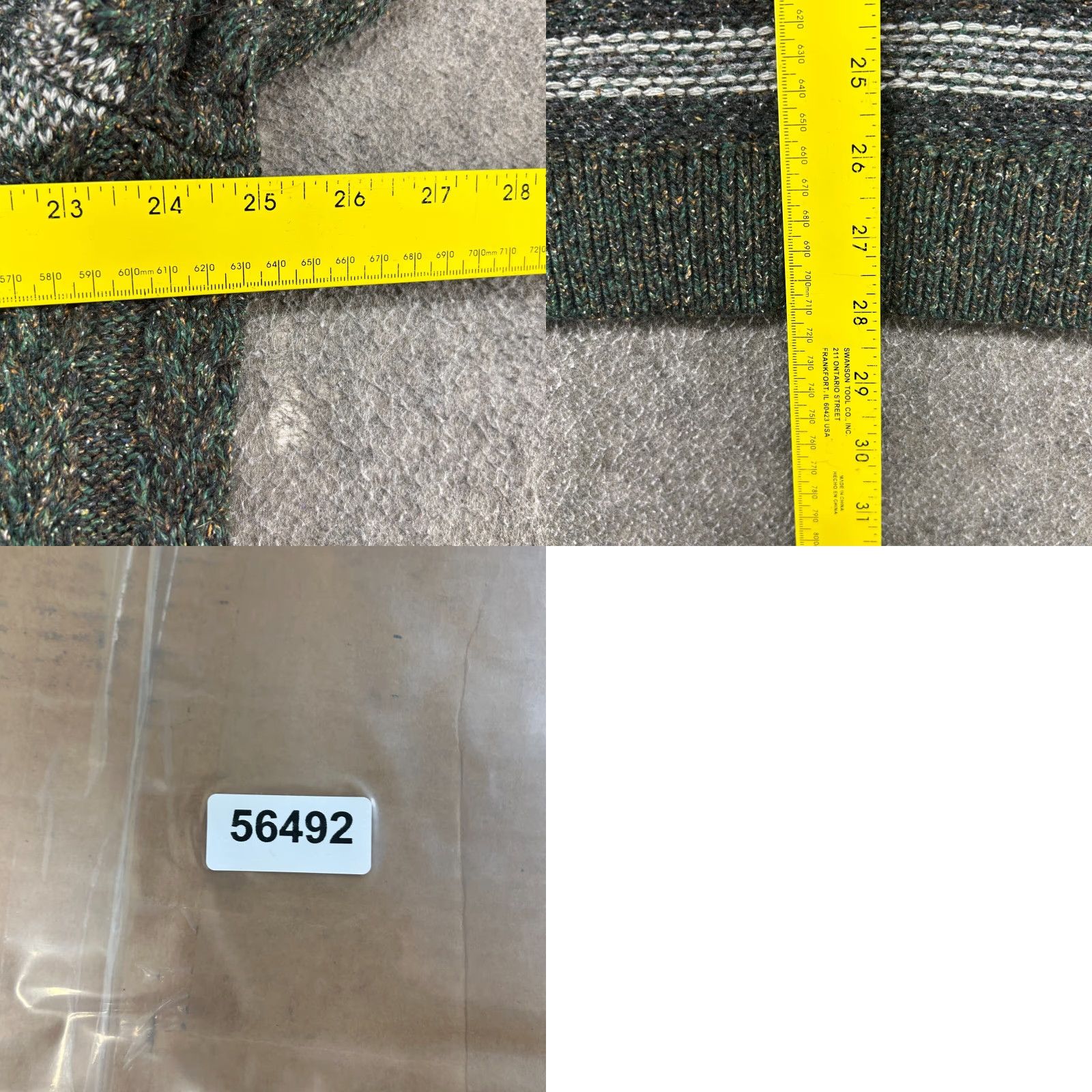 Tommy Bahama Tommy Bahama Sweater Mens XL Green Grey Pullover Wool Knit Shawl Cable Knit 90s Athletic Mens Sweater Size US XL / EU 56 / 4 - 8 Thumbnail