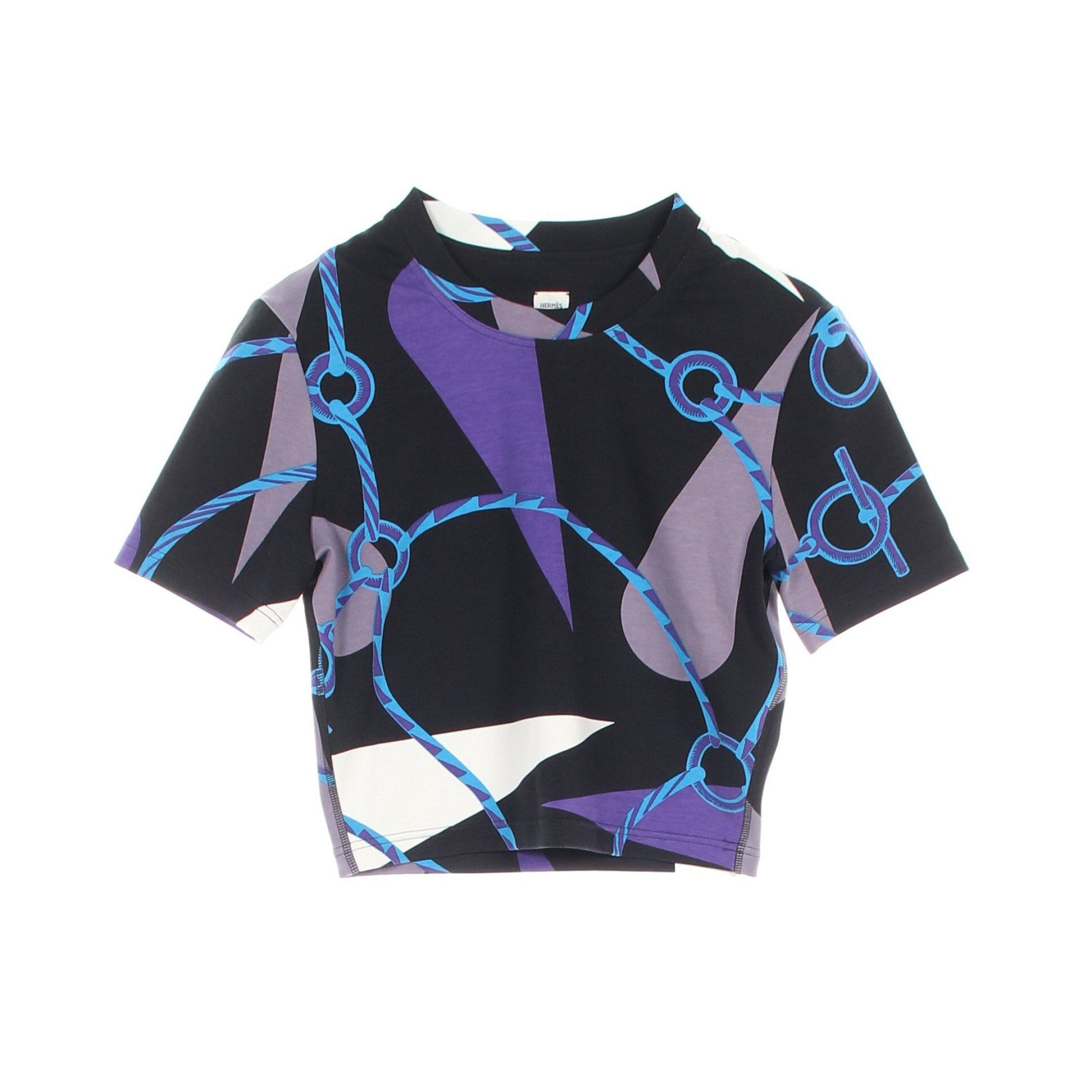Hermes Hermes Figure Artistique T-Shirt Cotton Black