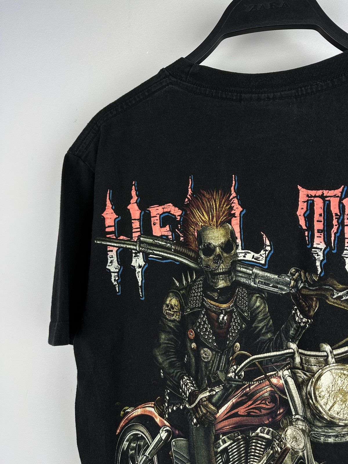 Vintage Vintage Y2K Skull Biker T-shirt Size US M / EU 48-50 / 2 - 9 Thumbnail