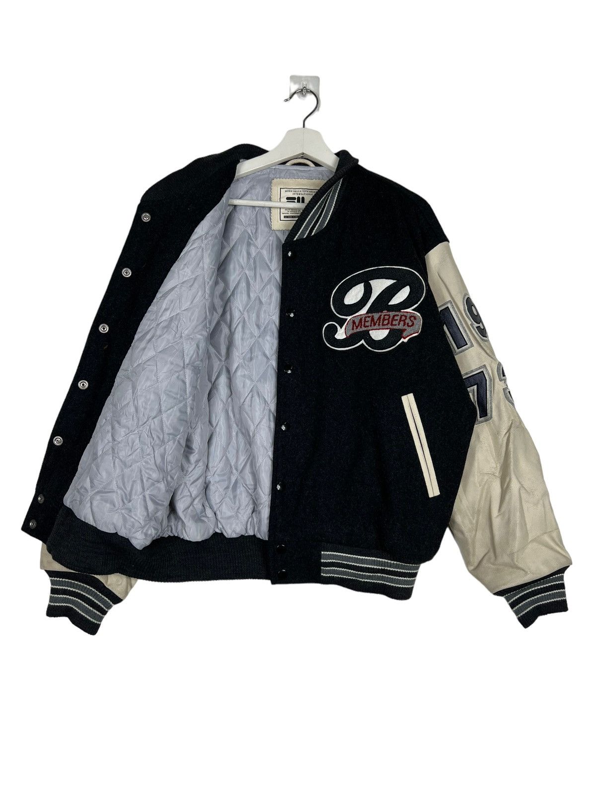 Fila 🔥 VINTAGE FILA STADIUM VARSITY BOMBER JACKET Size US L / EU 52-54 / 3 - 3 Thumbnail