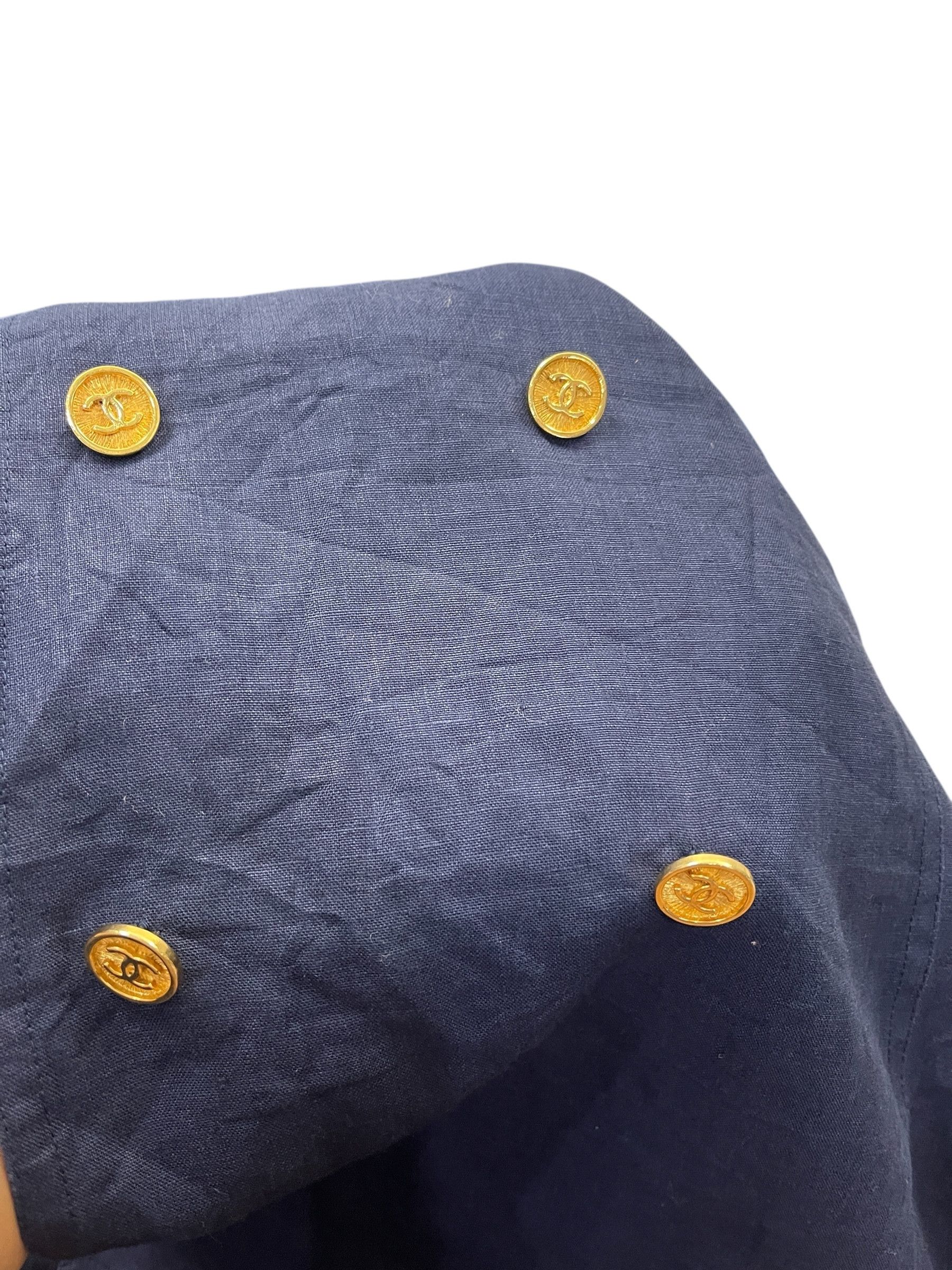 Chanel Vintage Chanel Boutique Navy Double-Breasted Dress Size XS / US 0-2 / IT 36-38 - 13 Thumbnail