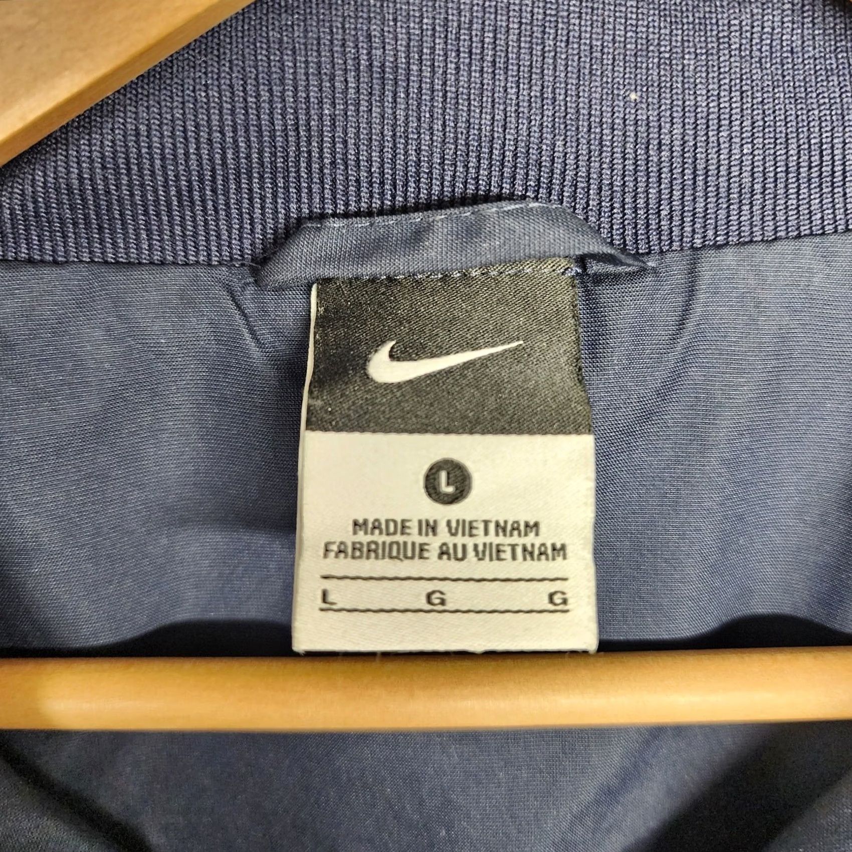Nike Nike Windbreaker Jacket Mens Large Navy Blue Full Zip Lined Sport Culture Size US L / EU 52-54 / 3 - 4 Thumbnail