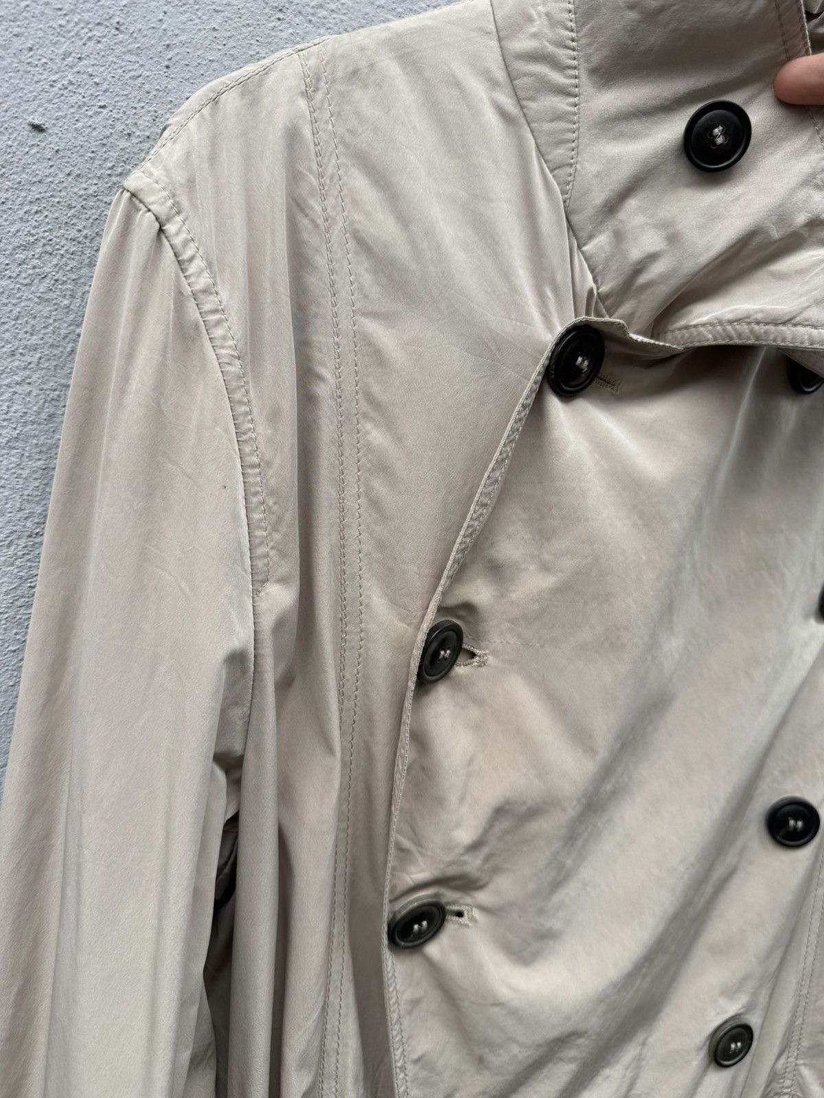 Giorgio Armani GIORGIO ARMANI Double Breasted Trench Long Coat Size M / US 6-8 / IT 42-44 - 3 Thumbnail