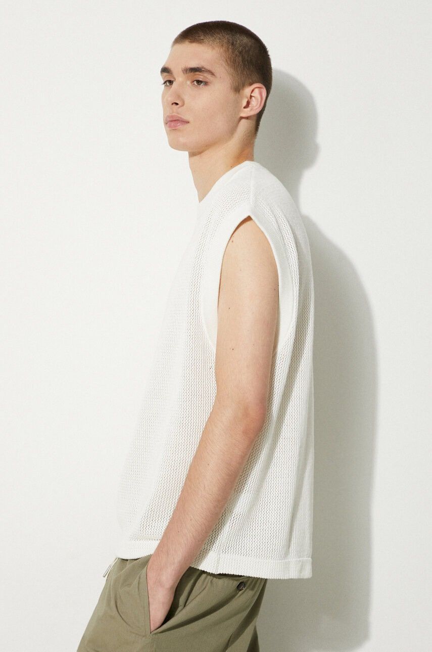 Mki Miyuki Zoku Mki Miyuki Zoku Knit Vest White embroidered logo Size US XL / EU 56 / 4 - 21 Thumbnail