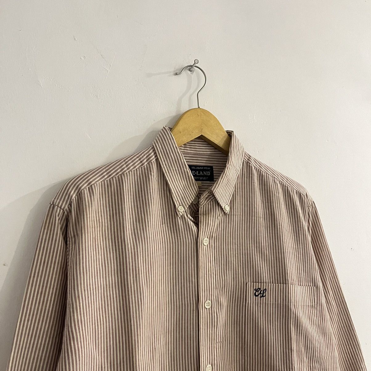 Japanese Brand e land - striped iconic shirt Size US L / EU 52-54 / 3 - 3 Thumbnail