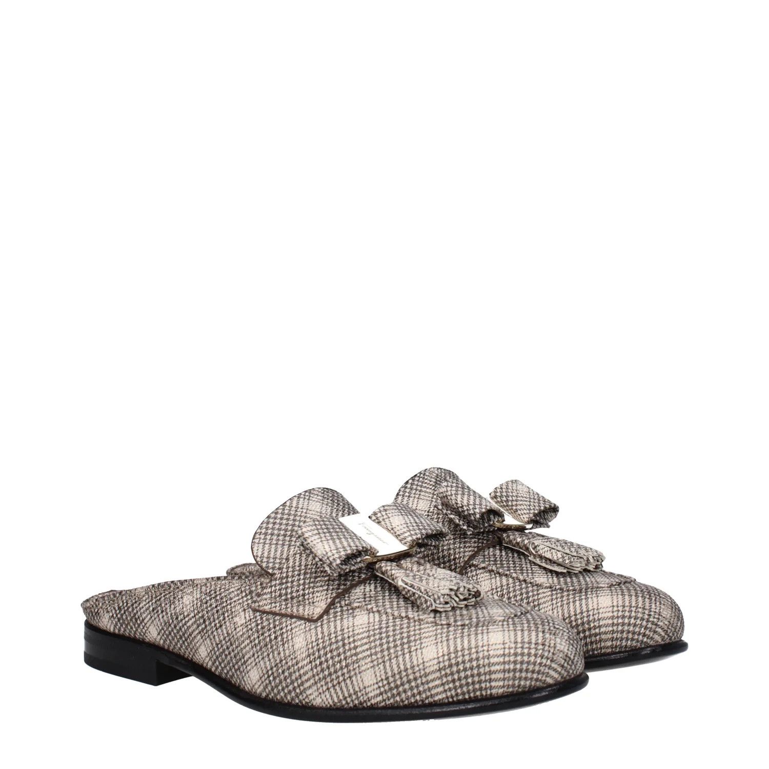 Salvatore Ferragamo ob1o1e1224 Leather Slippers & Clogs in Gold/Platinum Size US 6.5 / IT 36.5 - 2 Thumbnail