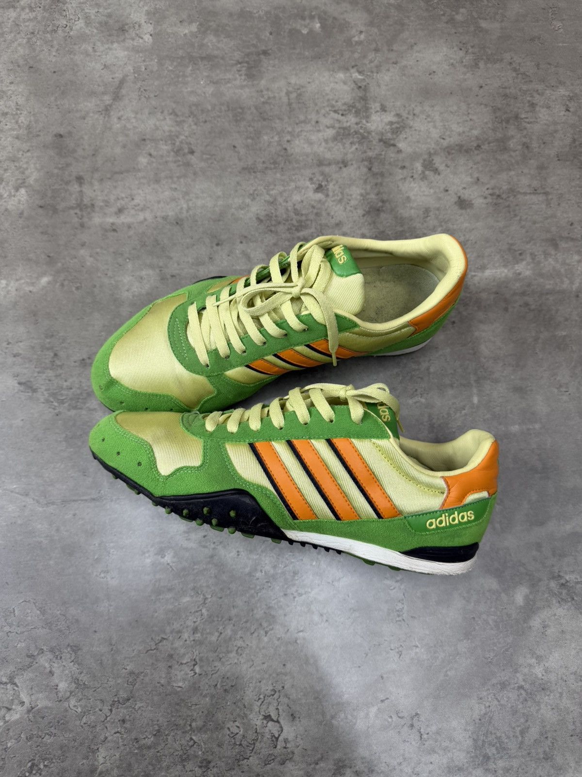 Adidas Adidas Originals Retro Trainers Green Orange Sneakers 2000s Size US 10 / EU 43 - 11 Thumbnail