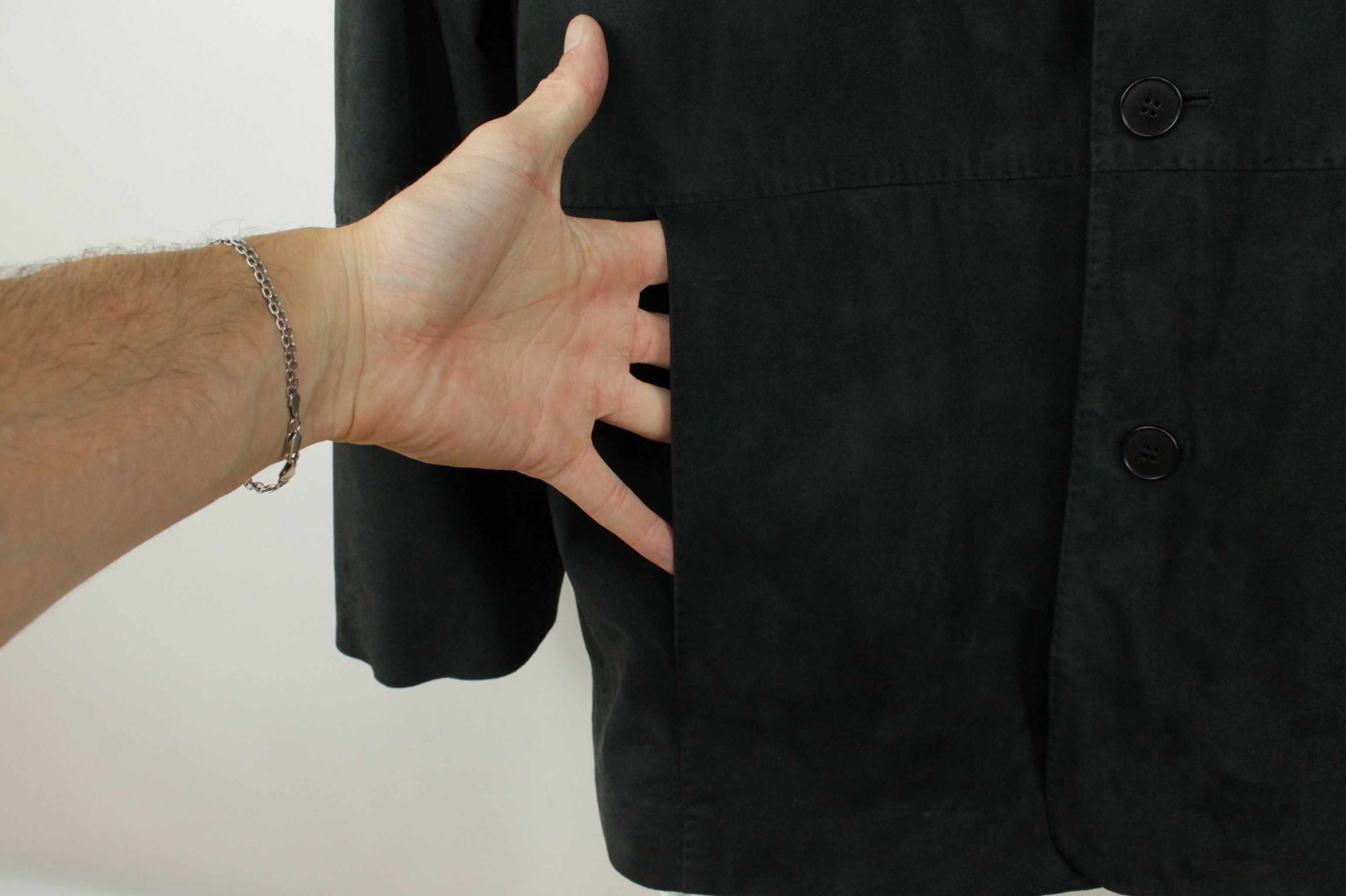 Piattelli × Vintage Vintage Piatelli Roma Amareta Black Faux Suede Men's Jacket Size US L / EU 52-54 / 3 - 4 Thumbnail