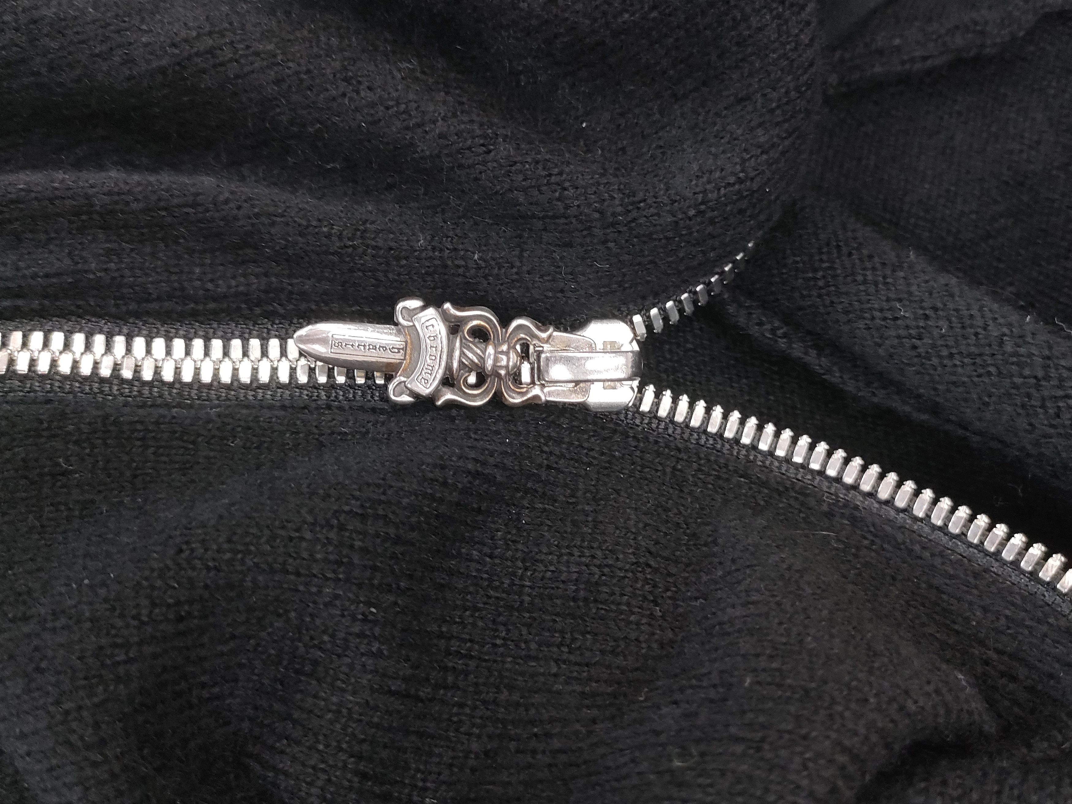 Chrome Hearts Chrome Hearts Black Cross Patch Cashmere Hooded Vest Jacket Size US L / EU 52-54 / 3 - 6 Thumbnail