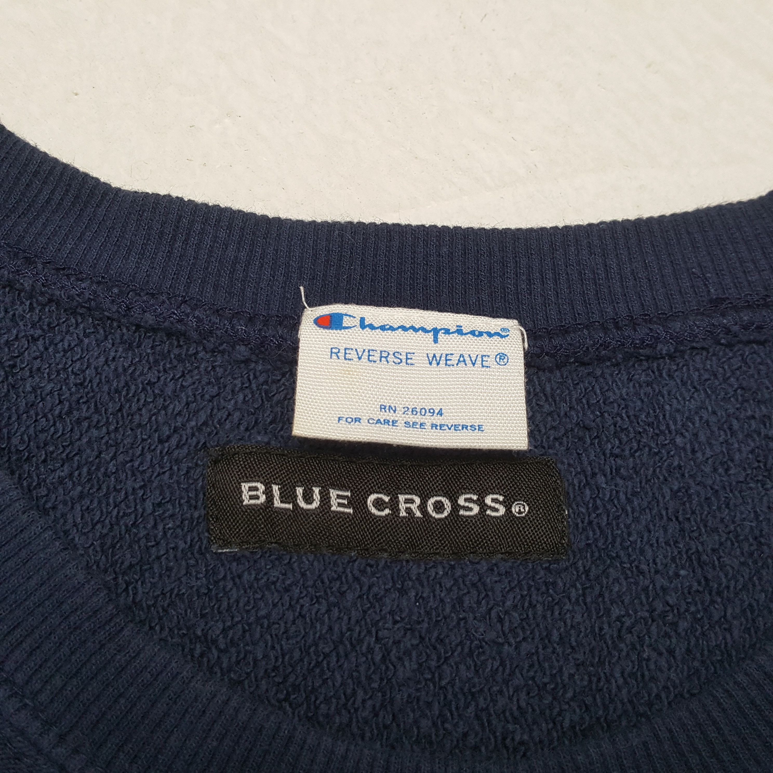 Champion × Vintage Vintage CHAMPION X BLUE CROSS Sportswear Sweatshirt Size US S / EU 44-46 / 1 - 6 Thumbnail