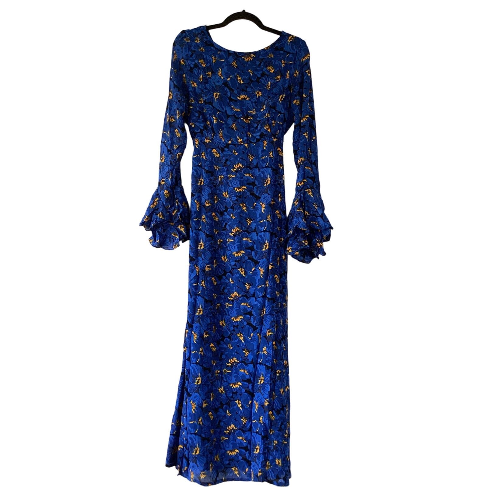 FAITHFULL NWT Faithfull The Brand La JoyaFloral Blue Maxi Dress Sz 6 Size M / US 6-8 / IT 42-44 - 3 Thumbnail