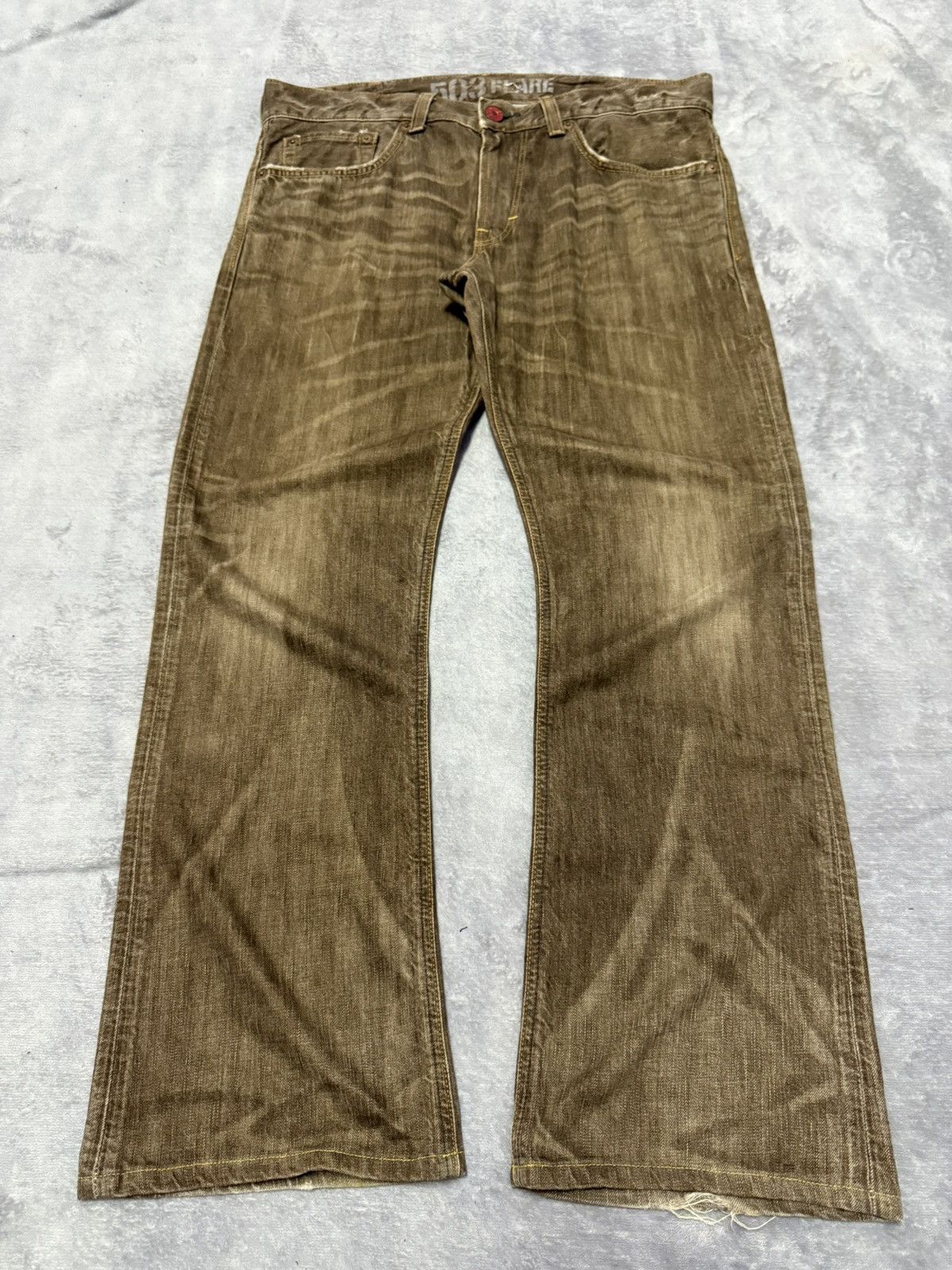 Edwin Edwin 503 Flare Faded Brown Bootcut Jeans Size US 34 / EU 50 - 1 Thumbnail