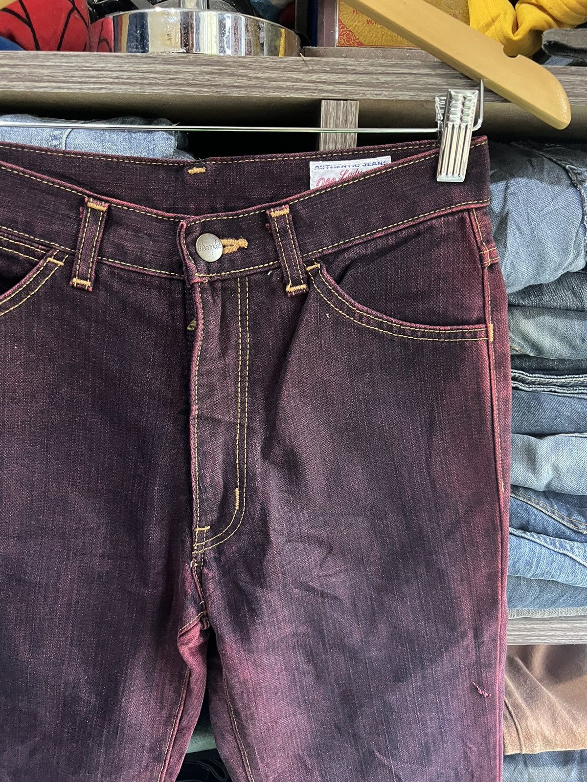 Wrangler 🔥Vintage Wrangler Western Style Two Tone Denim Size 27" / US 4 / IT 40 - 8 Thumbnail