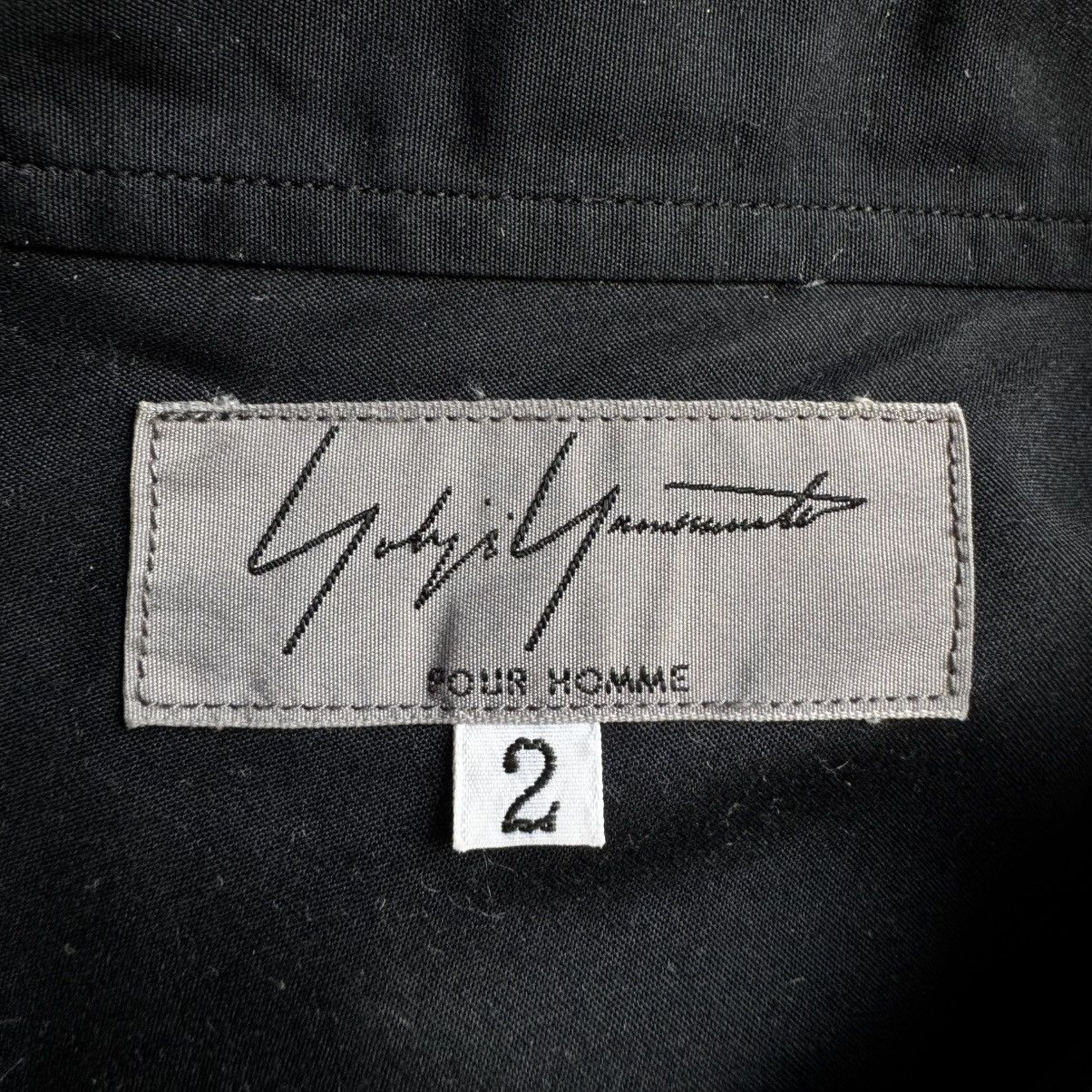 Yohji Yamamoto Yohji Yamamoto Black Cotton Pleated Front Button-Up Shirt Size US M / EU 48-50 / 2 - 11 Thumbnail