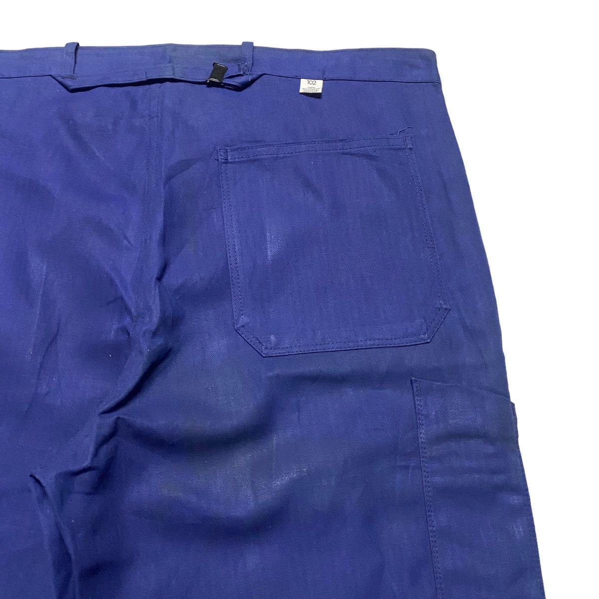 Le Laboureur Vintage 70s Sanfor French Work Pants Indigo Hbt Size US 40 / EU 56 - 11 Thumbnail